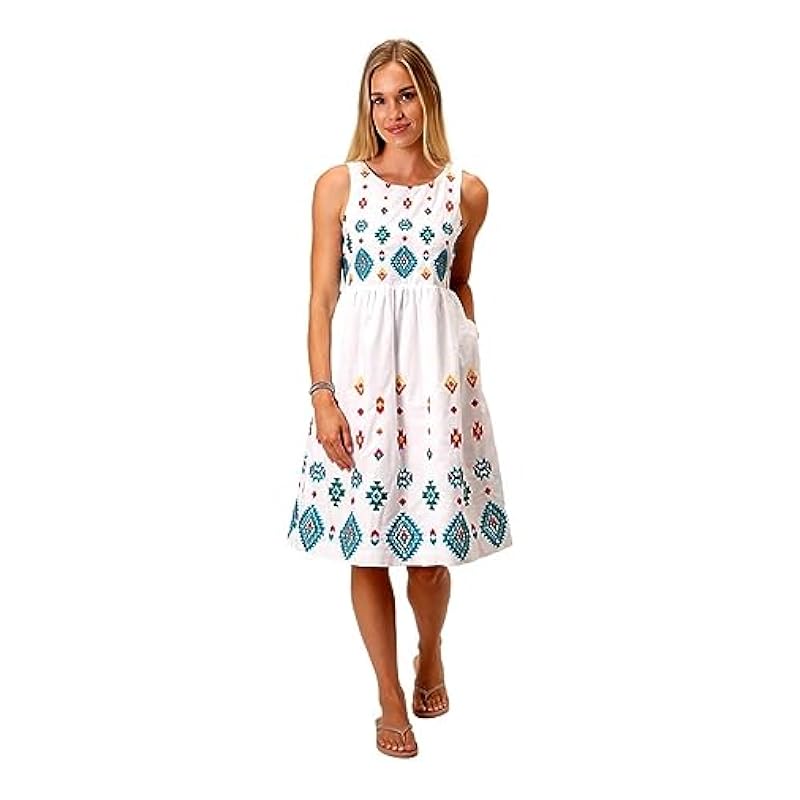 Stetson Dresses ‎womens Stetson Western Dress Womens Sleeveless M White 11-057-0565-0530 WH