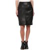 ‎womens Skirts Stetson Stetson Womens Smooth Leather Skirt w/ Thick Zippers Black XL