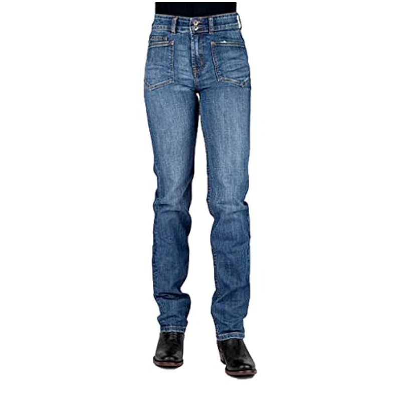 Stetson Jeans ‎womens Stetson Western Jeans Womens Straight 2 Long Blue 11-054-0915-3003 BU