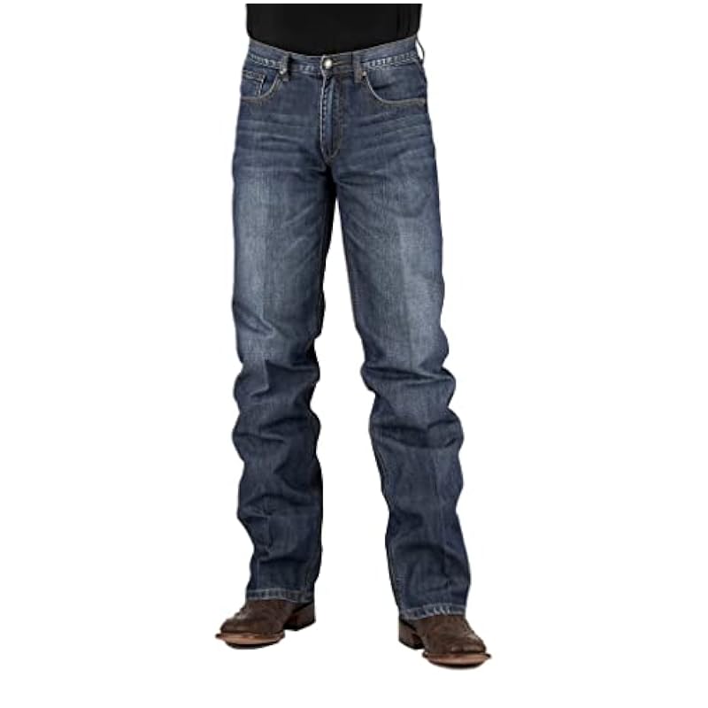 Stetson Western Jeans Mens Modern 30 x 36 Blue 11-004-1312-4095 BU ‎mens Jeans Stetson
