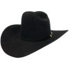 Stetson Stetson Black El Presidente 100X Fur Felt Men's Western Hat SFPRES-0140-07 Black ‎mens Hats & Caps