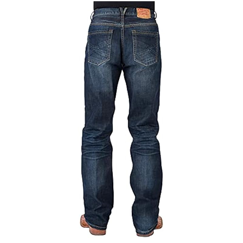 Stetson Jeans ‎mens Stetson Men's Modern Fit Bootcut Jeans Blue 32W x 34L