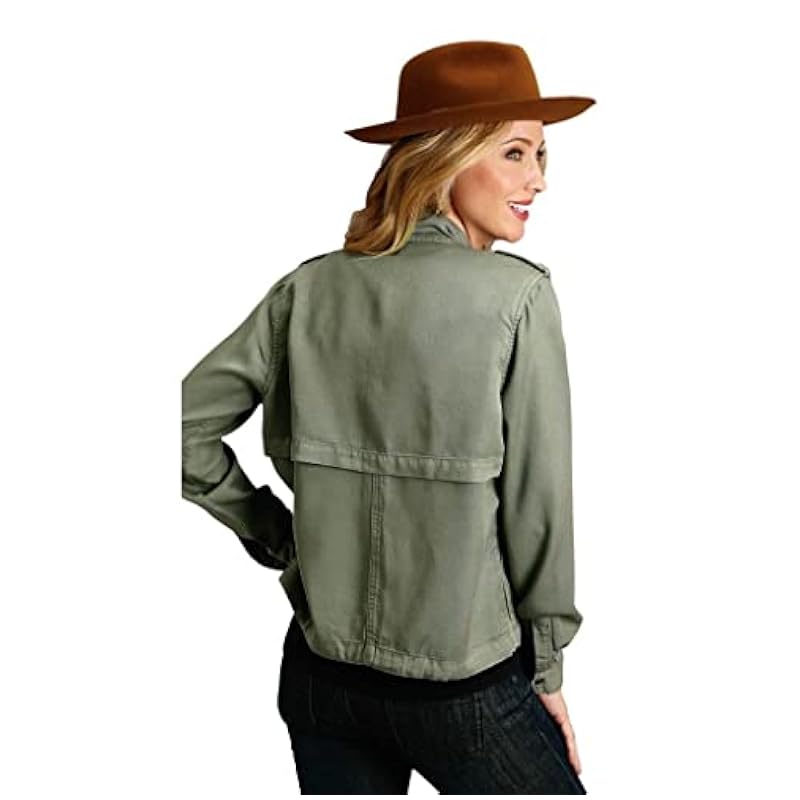 ‎women Coats, Jackets & Vests Stetson Stetson Western Jacket Womens Bomber S Olive 11-096-0565-7025 GR