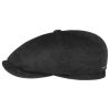 ‎mens Hats & Caps Stetson Stetson Hatteras Goat Suede Flat Cap Men | Made in Germany Black