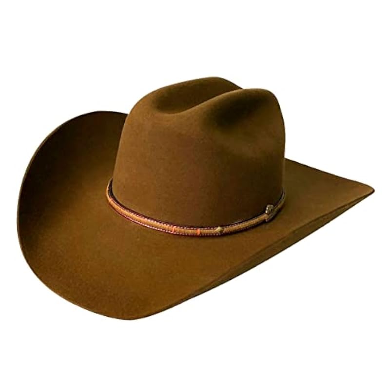 Stetson Uni‎mens Powder River 4X Felt Cowboy Hat Mink 7 5/8 Brown ‎mens Hats & Caps Stetson
