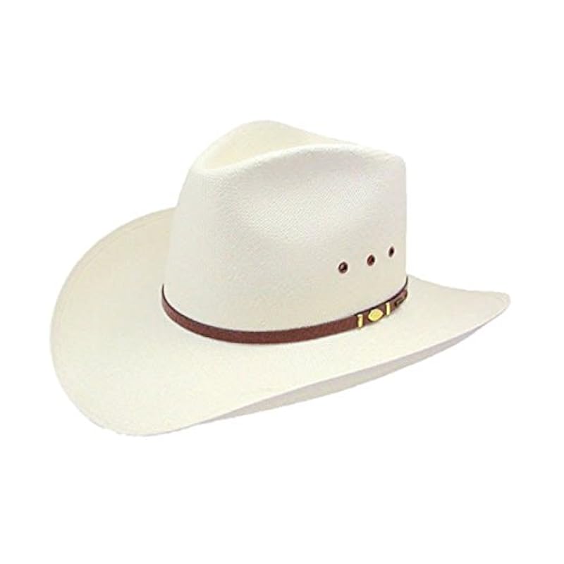 ‎mens Hats & Caps Stetson Stetson And Dobbs Hats RSBGSP-5034 Big Spender,Eyelet,Long Oval Hat, Natural - S