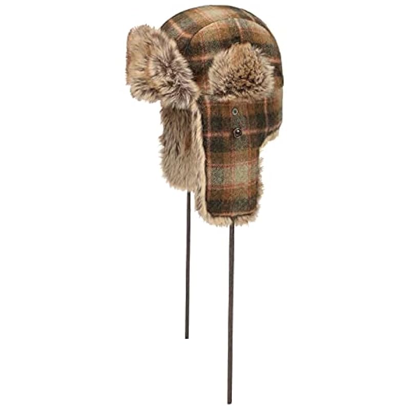 Stetson Hats & Caps ‎mens Stetson Lambswool Check Aviator Hat Men Brown 7 3/4-7 7/8