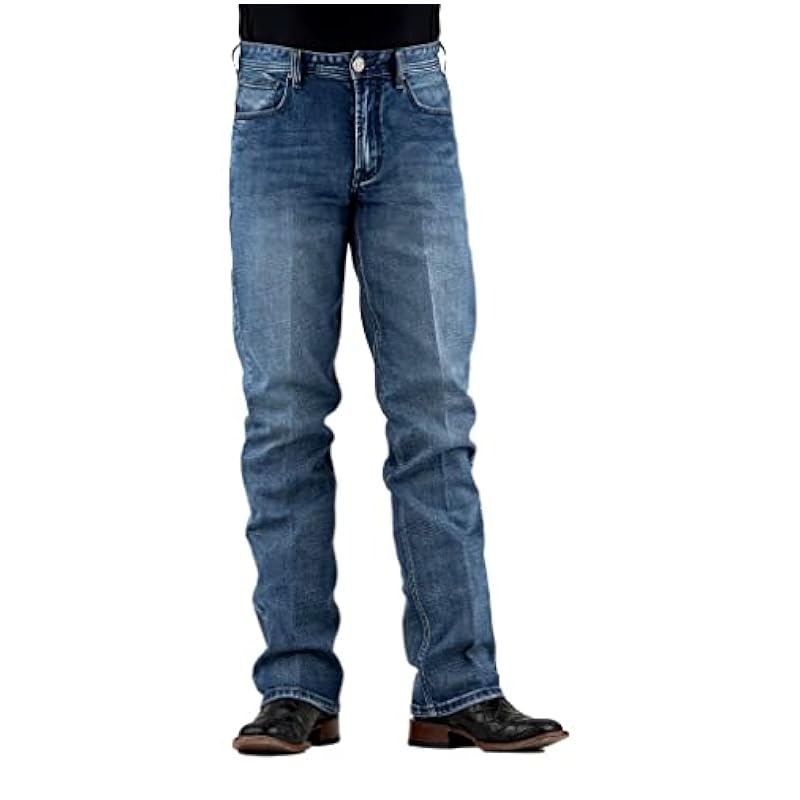 Stetson Western Jeans Mens Straight 36 x 32 Blue 11-004-1211-8003 BU Stetson ‎mens Jeans