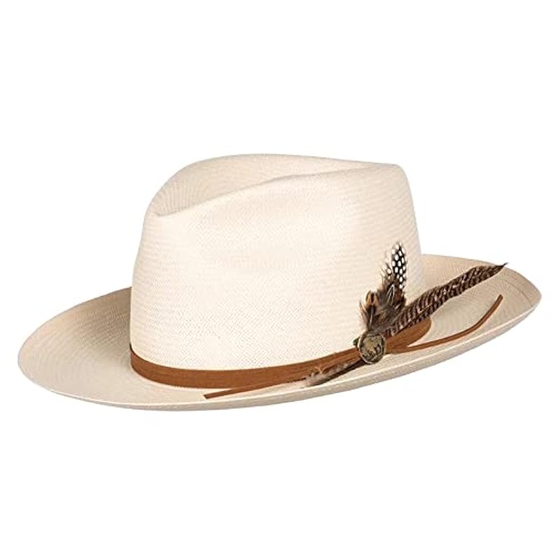 Stetson Stetson Hats Uni‎unisex-ad Tallahassee Shantung 3" Stiff snap Brim Ivory ‎unisex-ad Hats & Caps