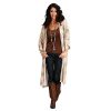 ‎womens Sweaters Stetson Stetson Women's Golden Southwestern Herringbone Open Cardigan Gold XS S