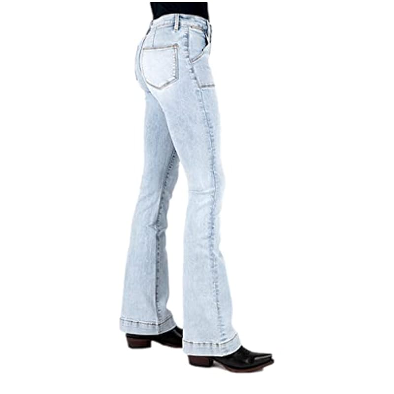 Stetson Western Jeans Womens Acid 8 Reg Blue 11-054-0921-2416 BU Stetson ‎womens Jeans