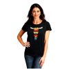 Tops, Tees & Blouses Stetson Stetson Western Shirt Womens S/S Sarape M Gray 11-039-0562-0814 GY