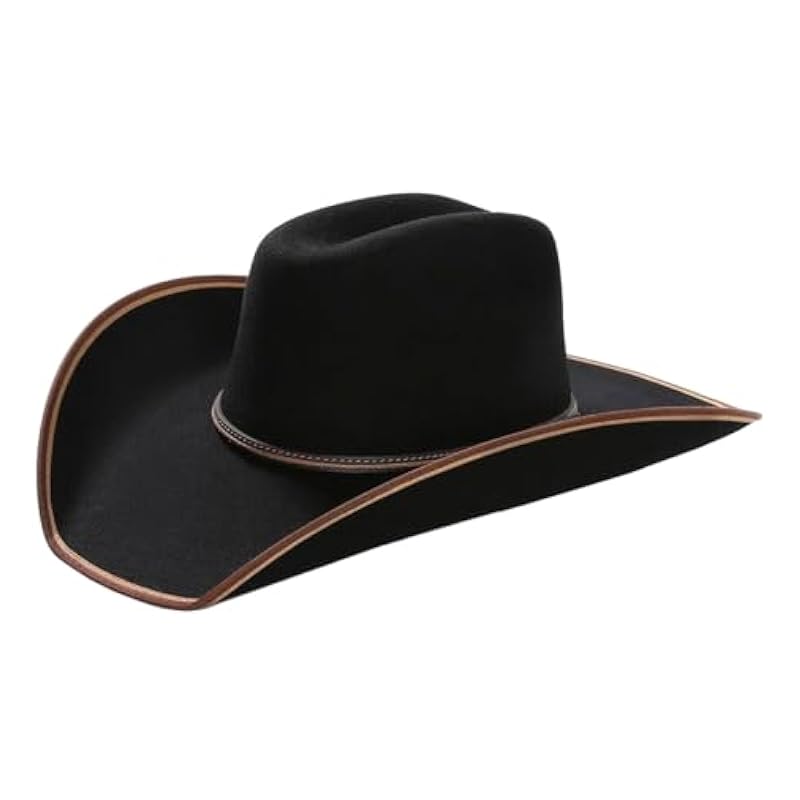 Stetson Stetson Foothills 3X Wool Felt Black Cowboy Hat 7 1/8 ‎mens Hats & Caps