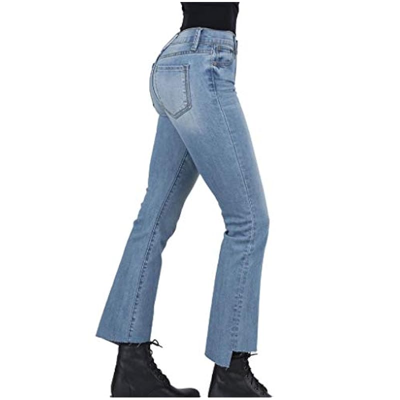 Stetson Stetson 921 High Waist Flare Crop Jeans 8 - Regular Blue ‎womens Jeans