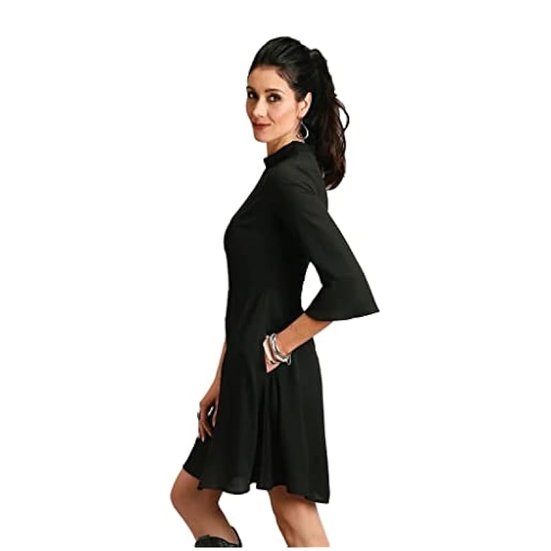 Stetson Dresses ‎womens Stetson Western Dress Womens L/S Zipper 10 Black 11-057-0592-7037 BL