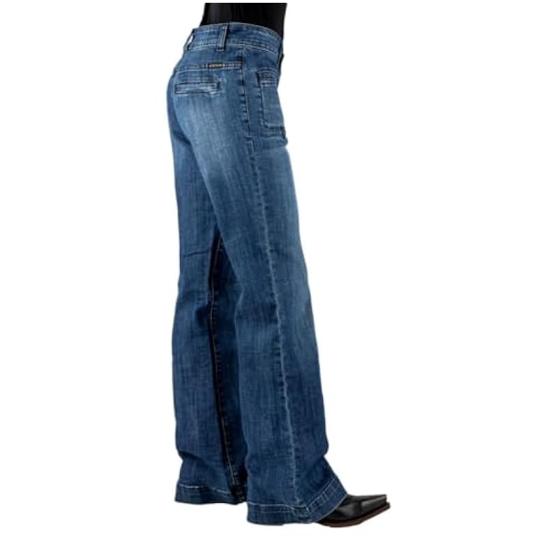 Stetson Jeans ‎womens Stetson Western Jeans Womens Low Rise 10 Long Blue 11-054-0214-0815 BU