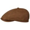 Stetson 6 Panel Calf Leather Flat Cap Men - Brown ‎mens Hats & Caps Stetson