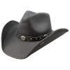 Stetson Men's Cowboy, Black Leather, Medium ‎unisex-ad Hats & Caps Stetson