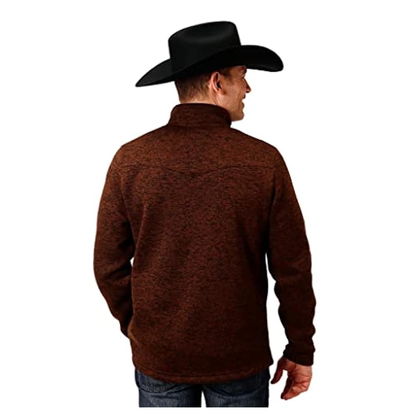 ‎mens Active Stetson Stetson Western Sweatshirt Mens Button M Brown 11-014-0120-7033 BR