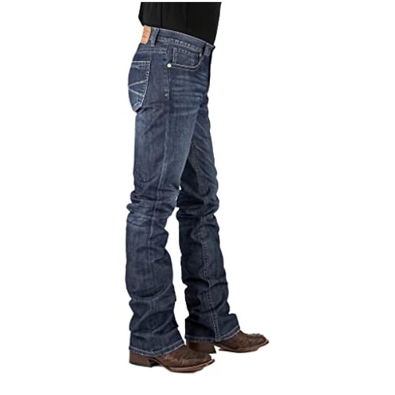 ‎mens Jeans Stetson Stetson Slim Fit Med Distress Stone Wash Slim Fit Medium Stone Wash Jean (29W x 34L) 11-004-1120-0028BU Blue