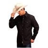 Stetson Western Shirt Mens L/S Denim Snap Gray 11-001-0465-6094 GY Grey ‎mens Shirts Stetson