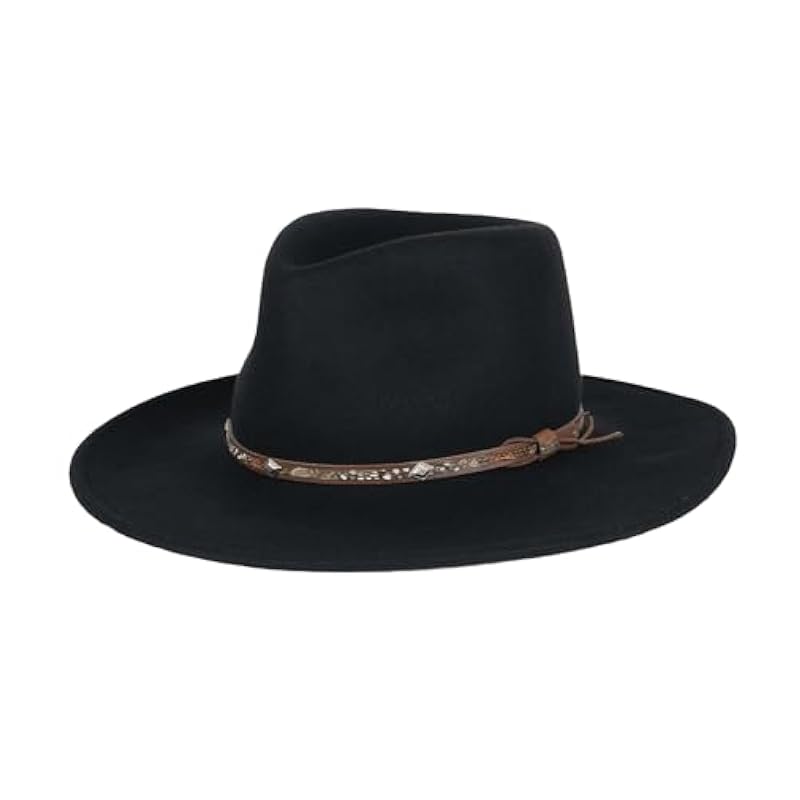 ‎mens Hats & Caps Stetson Stetson SWMTSK-8132 Mountain Sky Hat Black