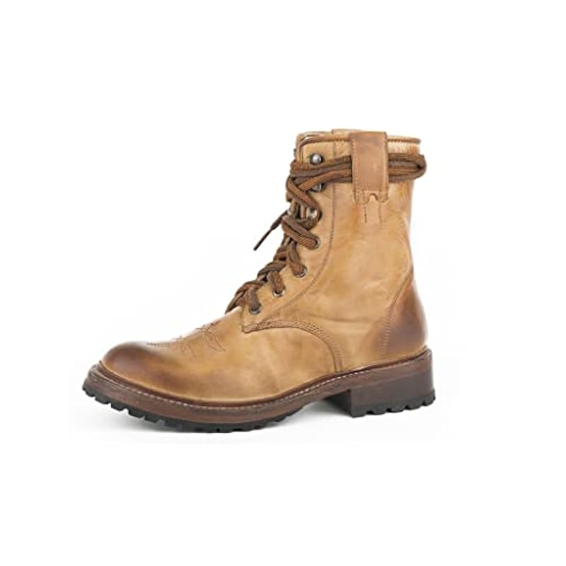 Stetson Stetson Women's August Western Booties Round Toe - 12-021-4110-0163 Ta Tan ‎womens Boots