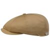 ‎mens Hats & Caps Stetson Stetson Hatteras Hertford Flat Cap Men - Made in The EU Khaki