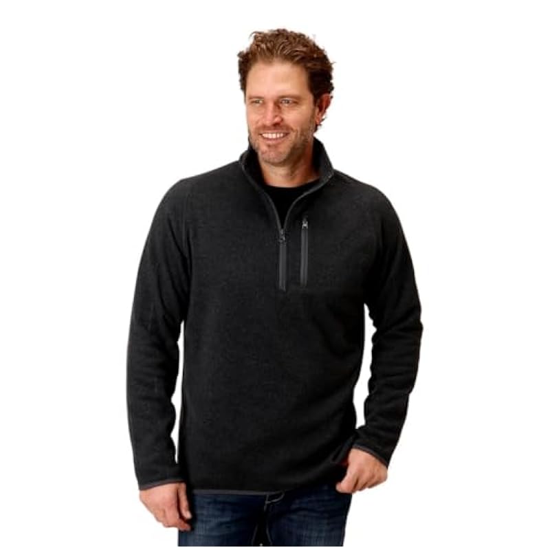 Stetson Western Sweater Mens Pocket XL Gray 11-014-0120-6074 GY ‎men Sweaters Stetson