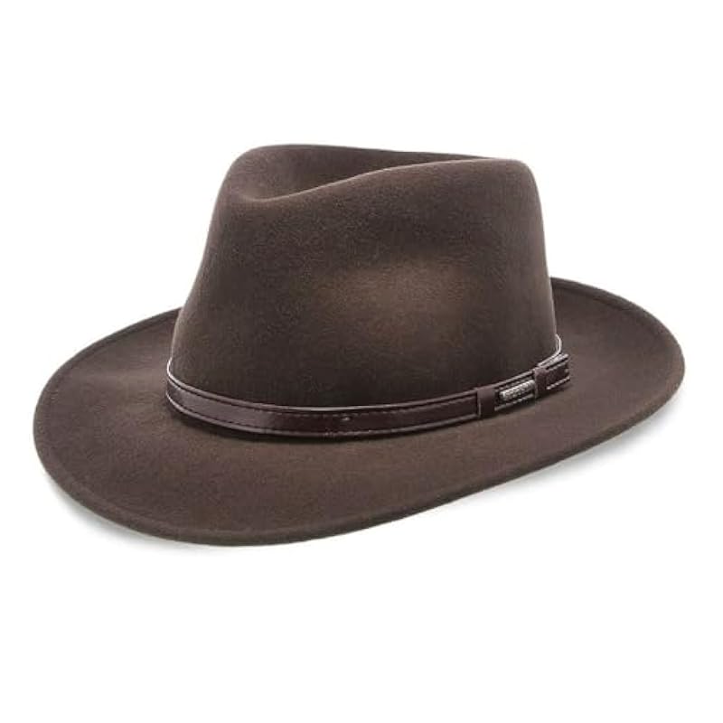 Stetson Hats & Caps ‎unisex-ad Stetson Cruiser Crushable Wool Felt Fedora Hat Mink