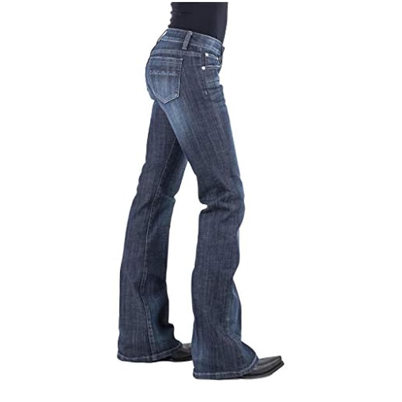 ‎womens Jeans Stetson Stetson Women's 816 Classic Bootcut Jeans Blue 12 XL