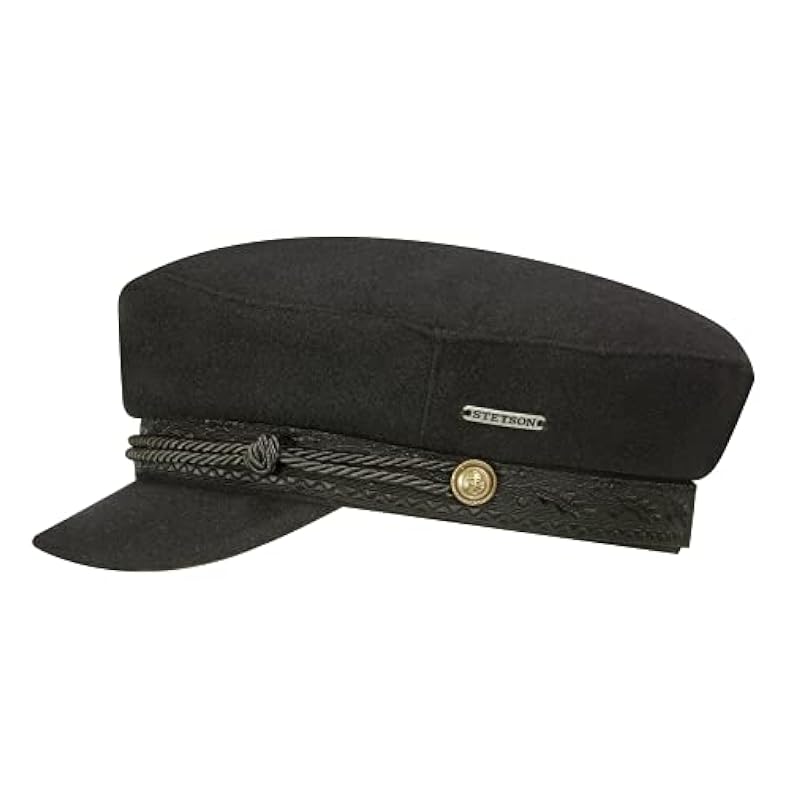 Stetson Hats & Caps ‎unisex-ad Stetson Rider Cap Wool/Cashmere (Black, S)