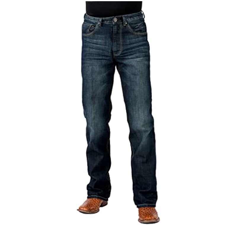 Stetson Western Jeans Mens Straight 38 x 34 Blue 11-004-1210-8002 BU Stetson ‎mens Jeans