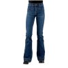 Stetson Western Jeans Womens Flare 14 X-Long Blue 11-054-0921-2419 BU ‎womens Jeans Stetson