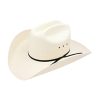 ‎mens Hats & Caps Stetson Resistol Denison - (7X) Bangora Straw Cowboy Hat Off-white