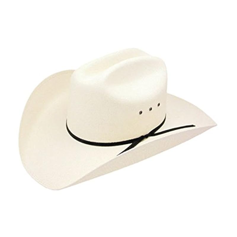 ‎mens Hats & Caps Stetson Resistol Denison - (7X) Bangora Straw Cowboy Hat Off-white