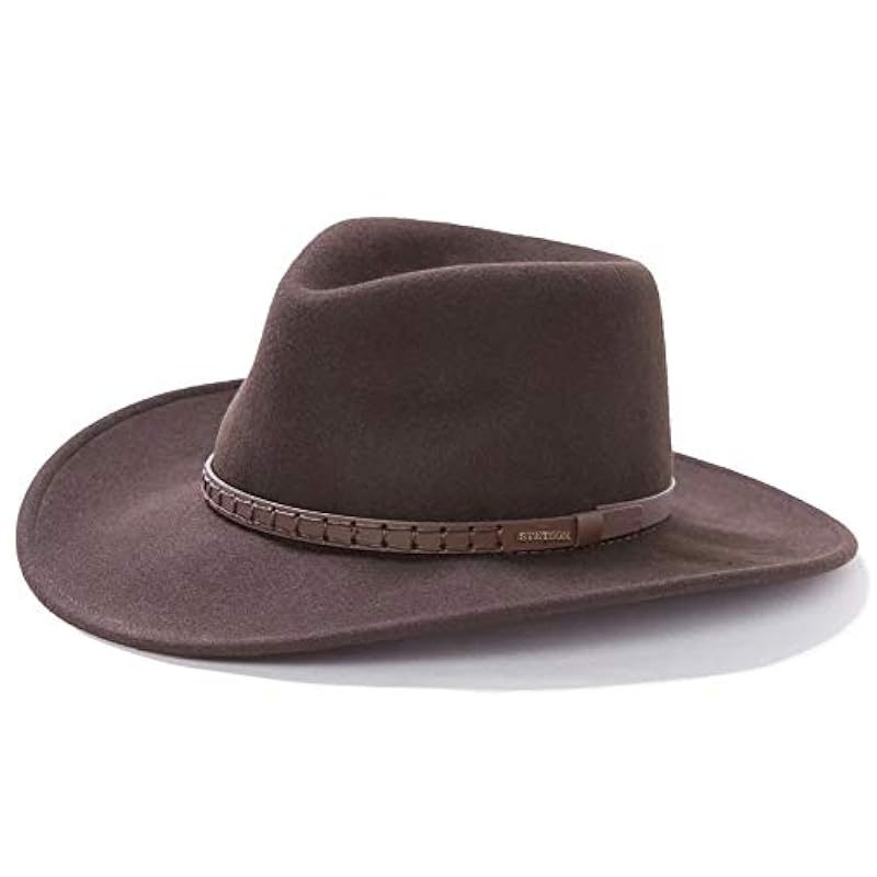 ‎unisex-ad Hats & Caps Stetson Stetson Men's Sturgis Pinchfront Crushable Wool Felt Hat Cordova