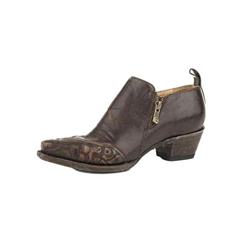 Stetson Boots ‎womens Stetson Women's Phoebe Leather Shoe Boot Brown 6.5 M