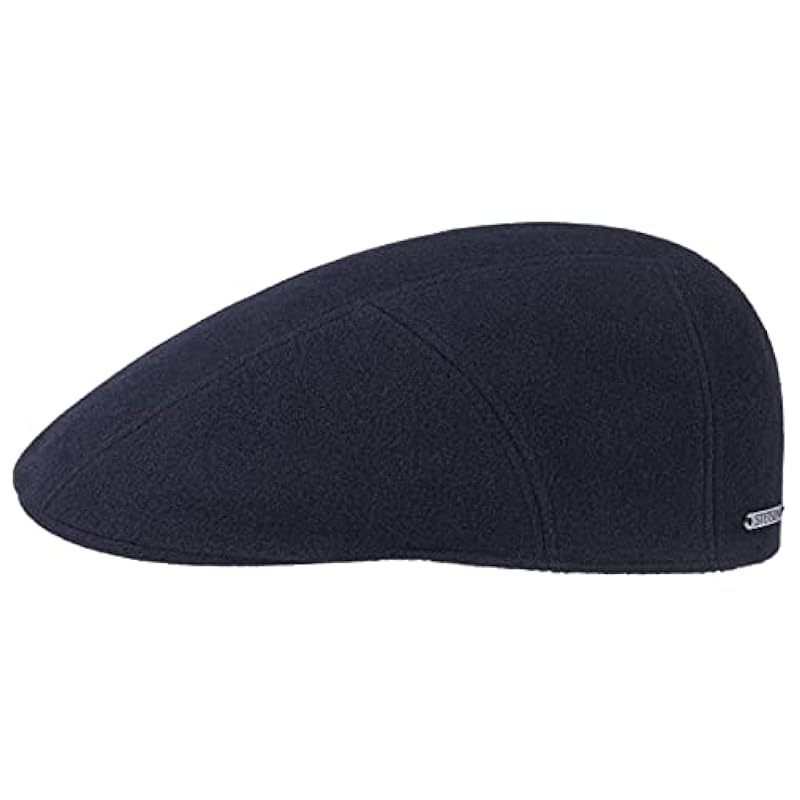 ‎mens Hats & Caps Stetson Stetson Reid Wool Flat Cap with Cashmere Men - Made in The EU Blue