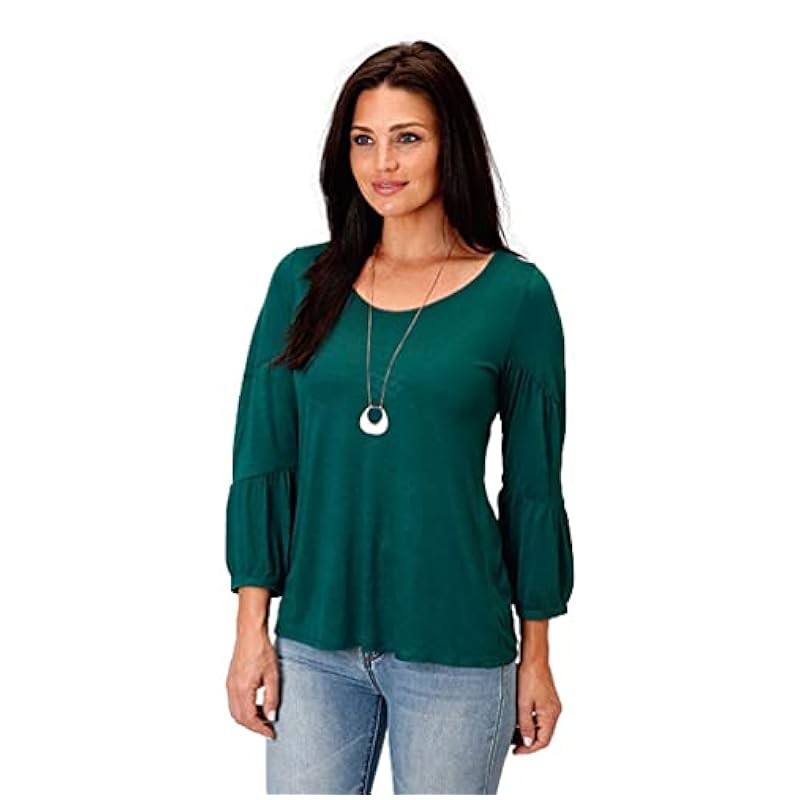 Stetson Tops, Tees & Blouses ‎womens Stetson Western Shirt Women 3/4 Sleeve M Jade 11-038-0514-0518 GR