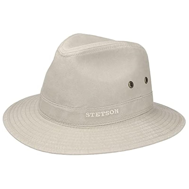 ‎mens Hats & Caps Stetson Stetson Organic Cotton Traveller Hat Men | Oatmeal