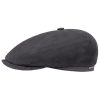Stetson Stetson Kensington Soft Cotton Flat Cap Men - Made in The EU Grey ‎mens Hats & Caps