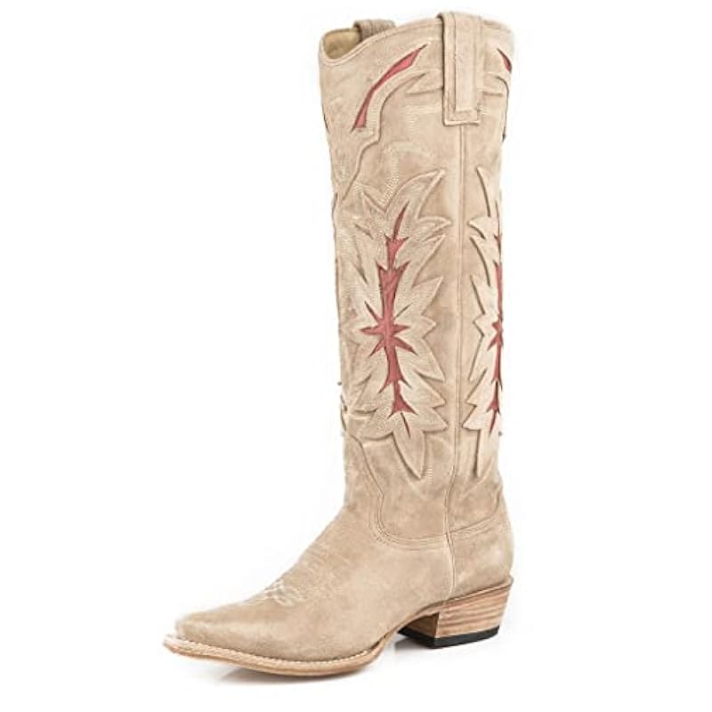Stetson Women's Bexley Western Boot Snip Toe - 12-021-6115-1344 Ta Beige ‎womens Novelty Stetson