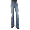 Stetson Jeans ‎womens Stetson Women's 921 Light Wash High Rise Plain Pocket Flare Jean Blue 8 34