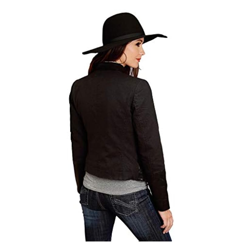 Stetson Western Jacket Womens Stand Collar S Black 11-098-0539-7052 BL ‎Womens Novelty Stetson