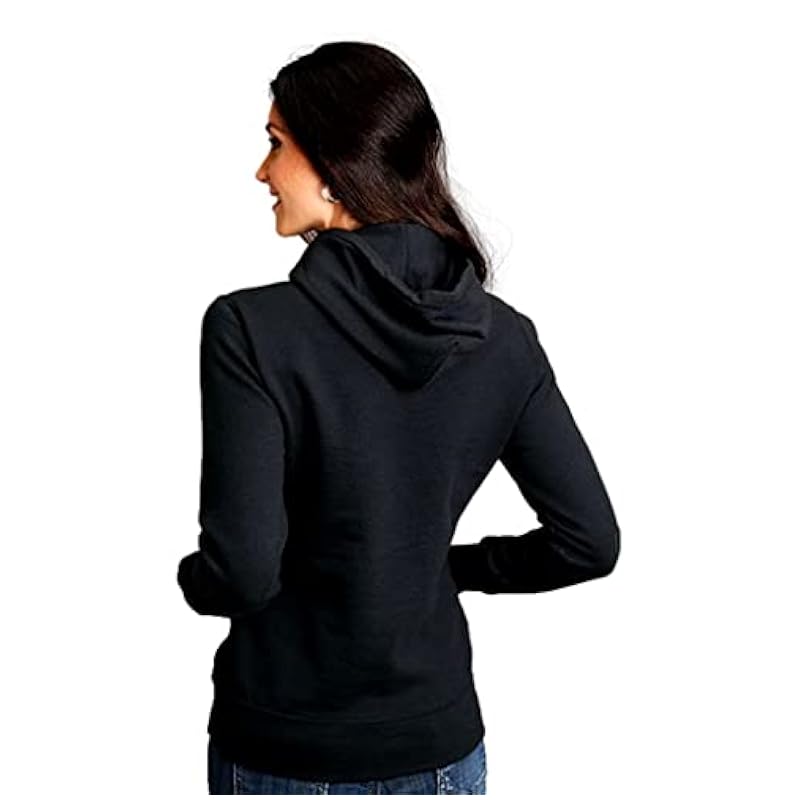 Stetson Western Sweatshirt Womens Hooded S Black 11-098-0562-7098 BL Stetson ‎womens Active