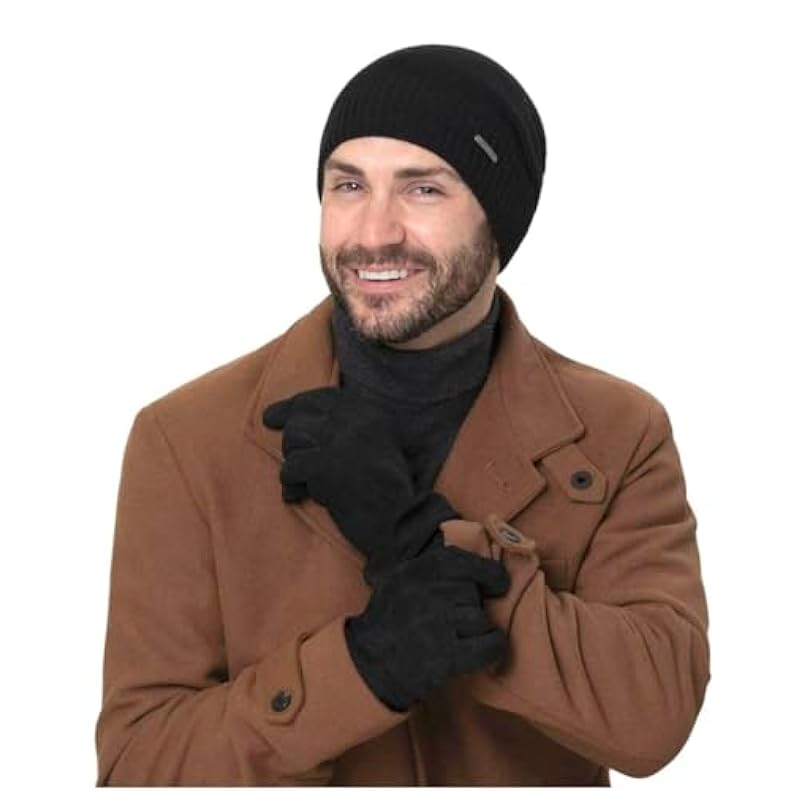 Stetson Gloves & Mittens ‎mens Stetson Basic Pigskin Leather Gloves Men - Dark Brown
