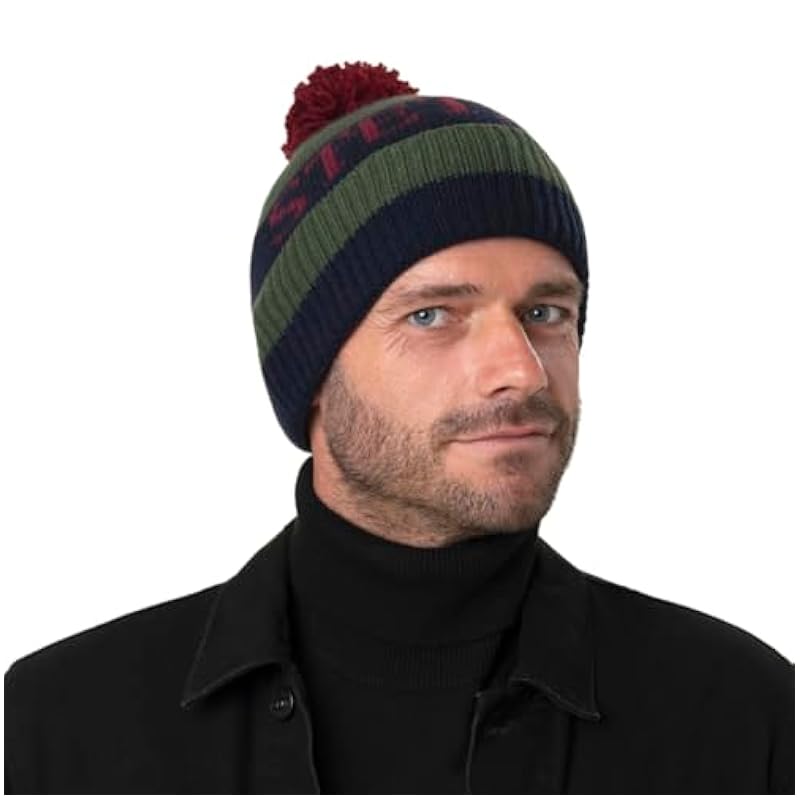 Stetson Hats & Caps ‎womens Stetson Classic Bobble Hat Women/Men - Made in Italy Green-blue