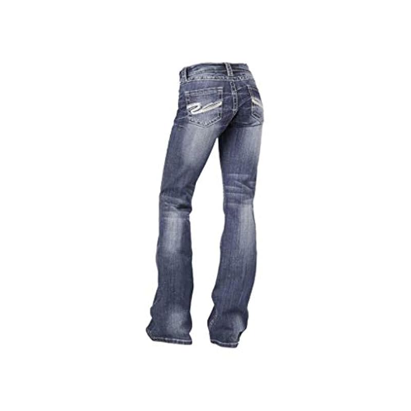 ‎womens Jeans Stetson Stetson Women's 816 Fit White S Stitch Bootcut Jeans Denim XL
