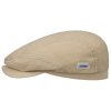 Stetson Sustainable Cotton Driver Flat Cap Men - Made in The EU Beige ‎mens Hats & Caps Stetson